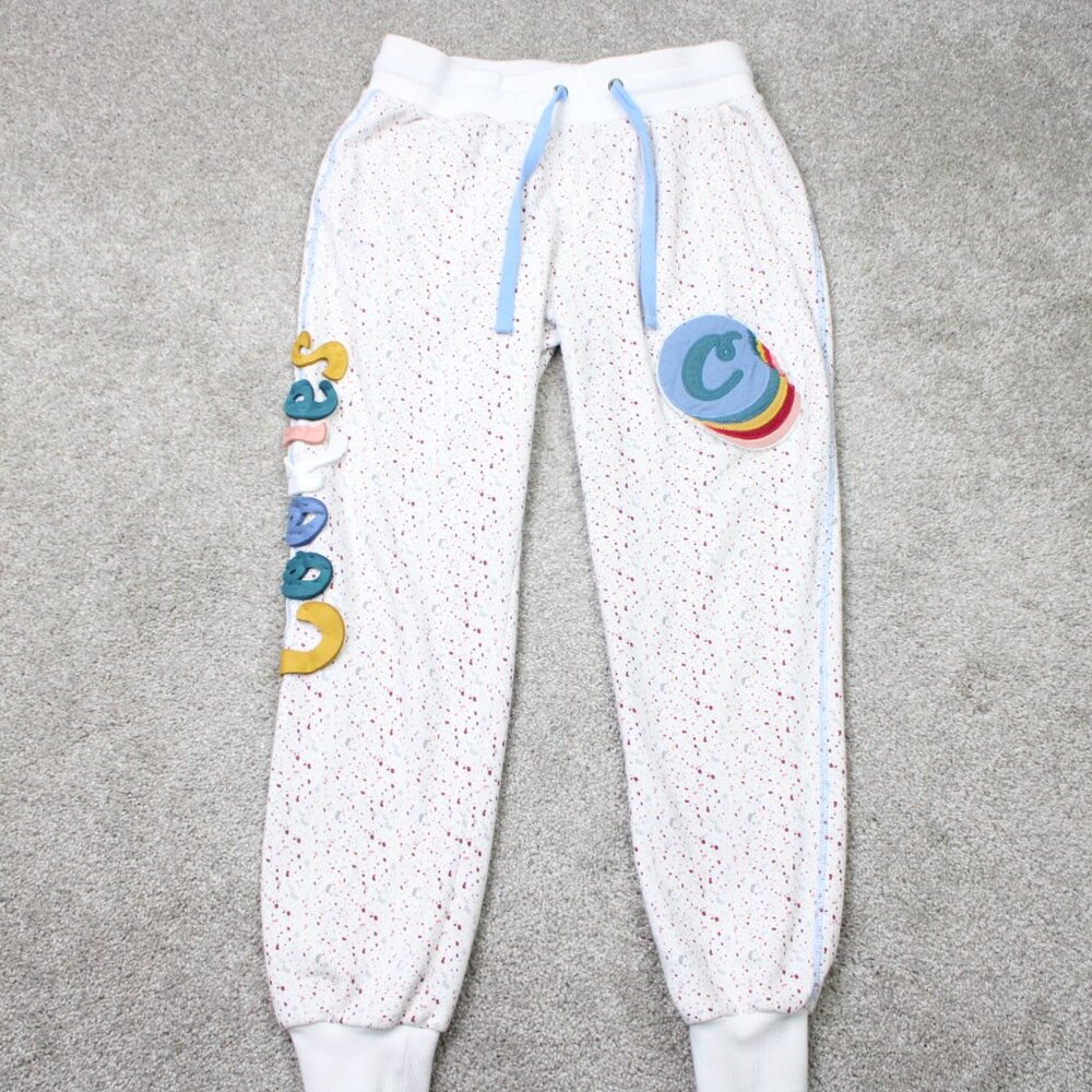 Cookies Pants Mens Medium Colorful Speckled Embroidered Sweatpants Joggers